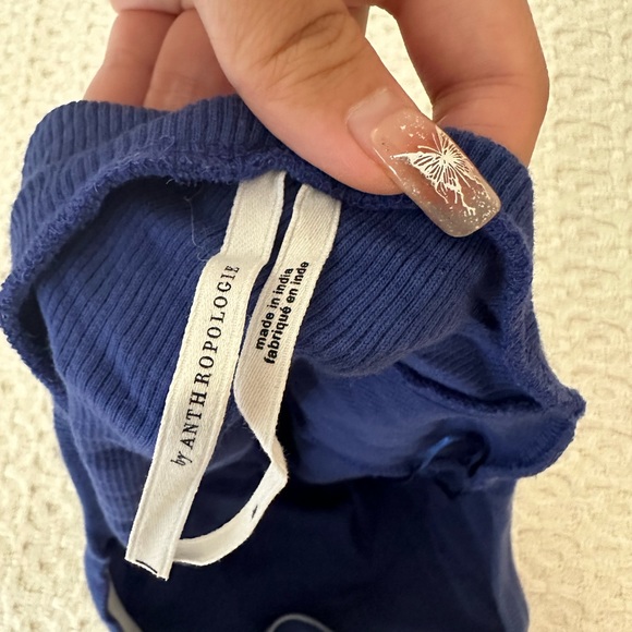 deep blue strapless top - Picture 3 of 3